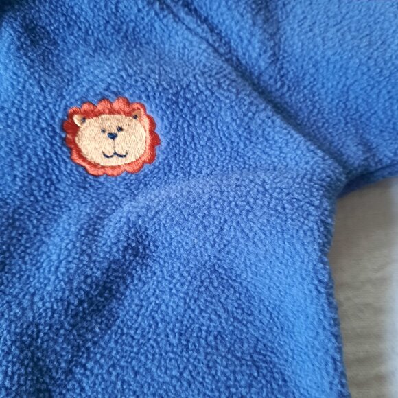 OKIE DOKIE Infant Woolen Coverall Snowsuit with Hoodie - Navy/ Lion, 3-6 months - Picture 4 of 16